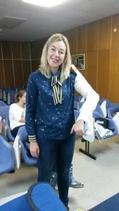 Osim na lutkama, polaznici su imali priliku vježbati jedan na drugome.